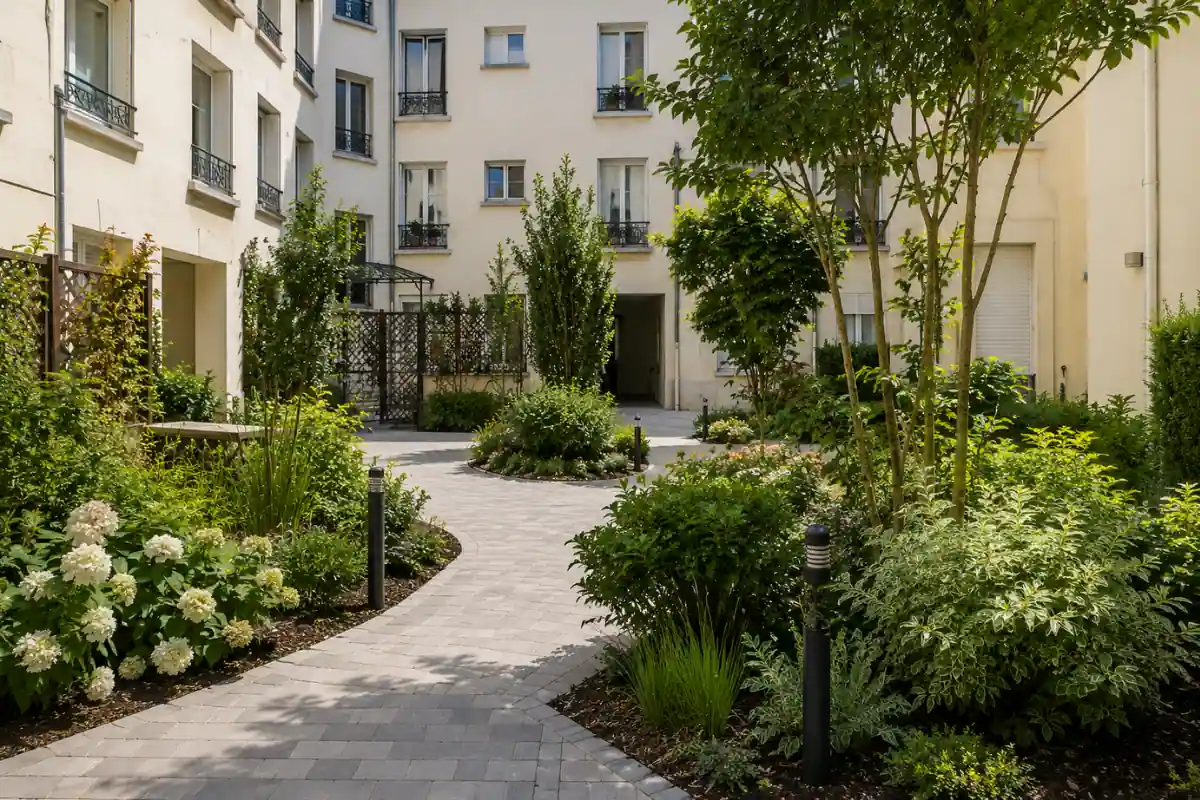 Structurer les espaces verts de copropriété