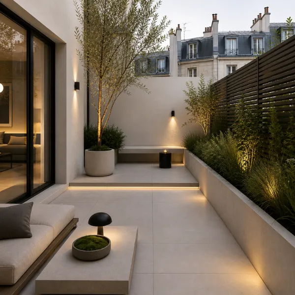 amenagement paysager terrasse minimaliste