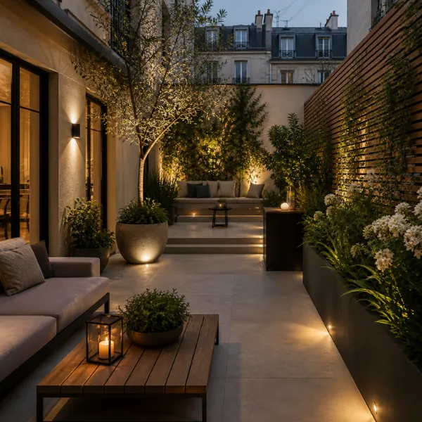 amenagement paysager terrasse moderne