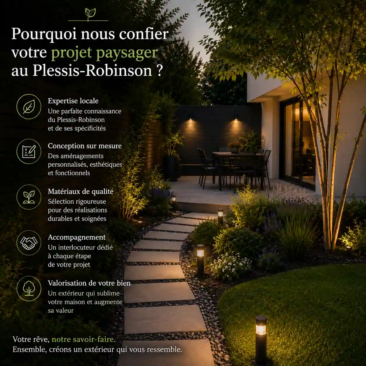 aménagement terrasse Plessis-Robinson