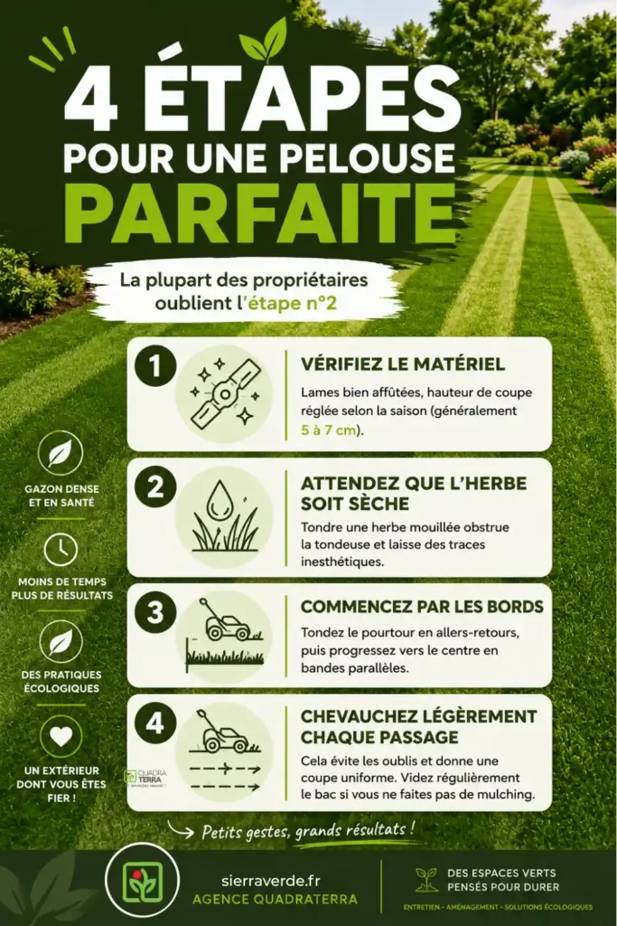 Conseils pratiques pour tondre la pelouse
