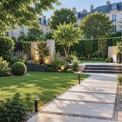 jardin contemporain création paysagiste