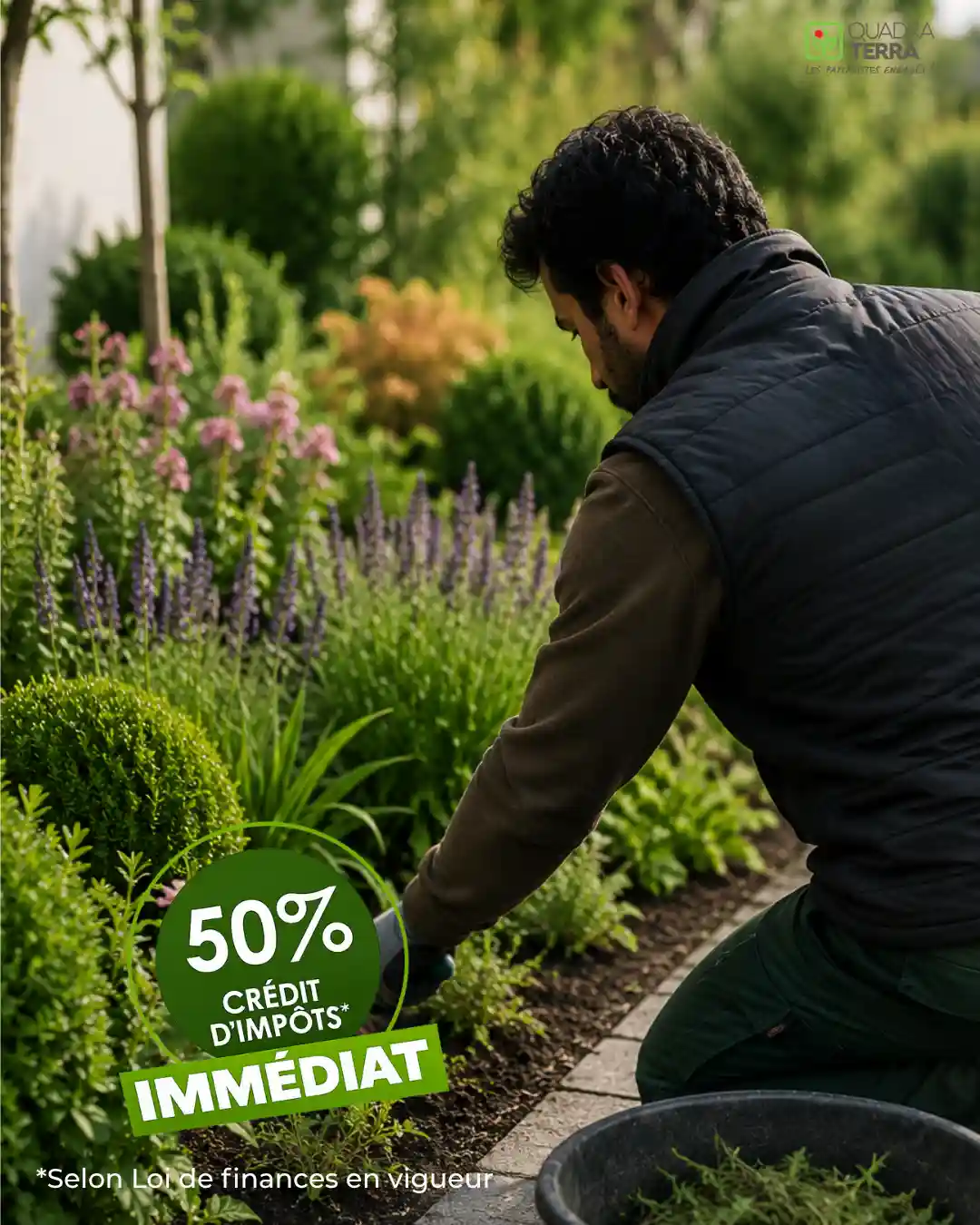 jardinier entretien massifs 92