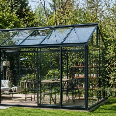Serre de jardin en verre - modèle polyvalent Hauts-de-Seine
