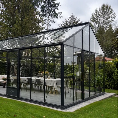 Grande serre de réception - verrière de jardin 92