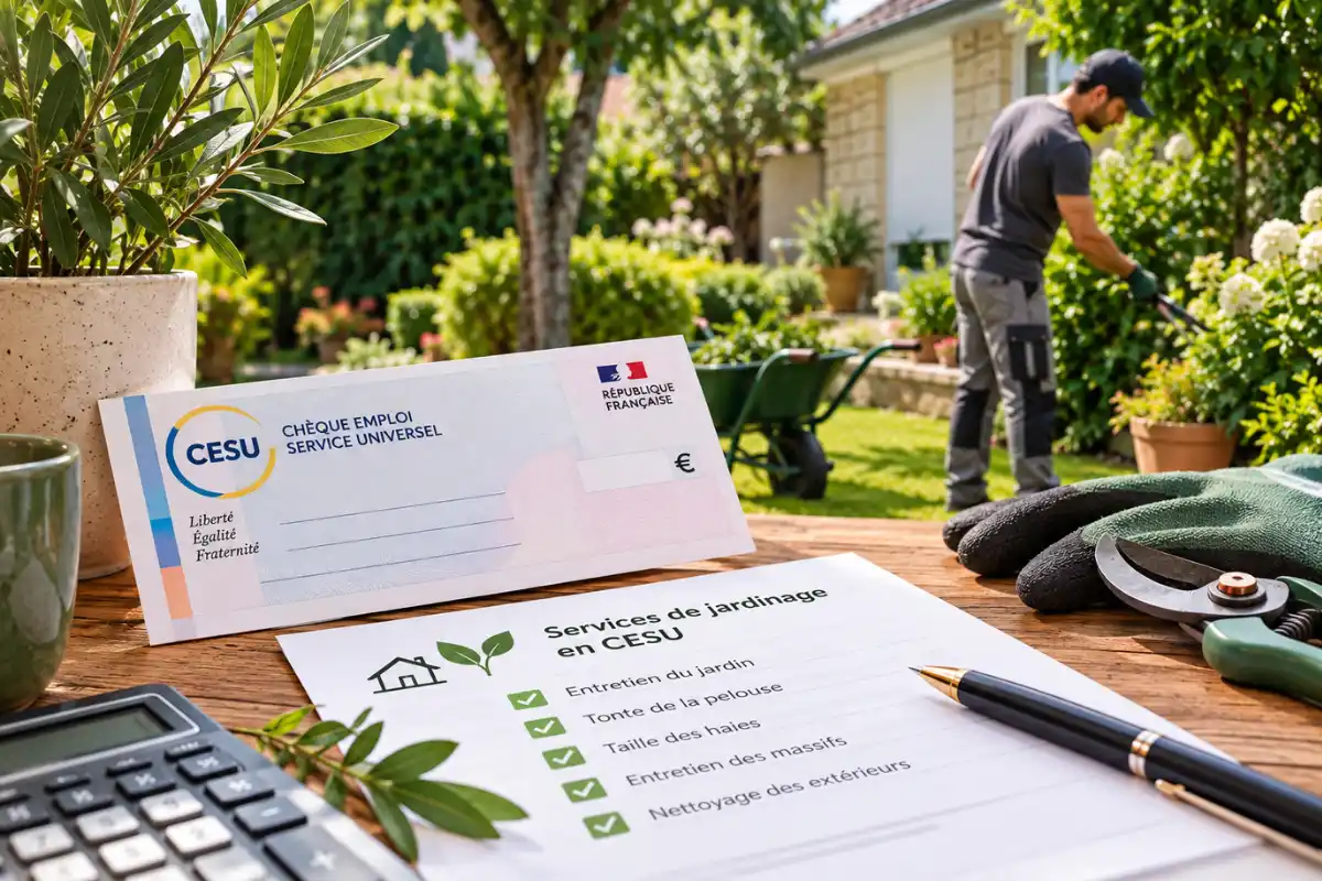 CESU et jardinage change avance immediate
